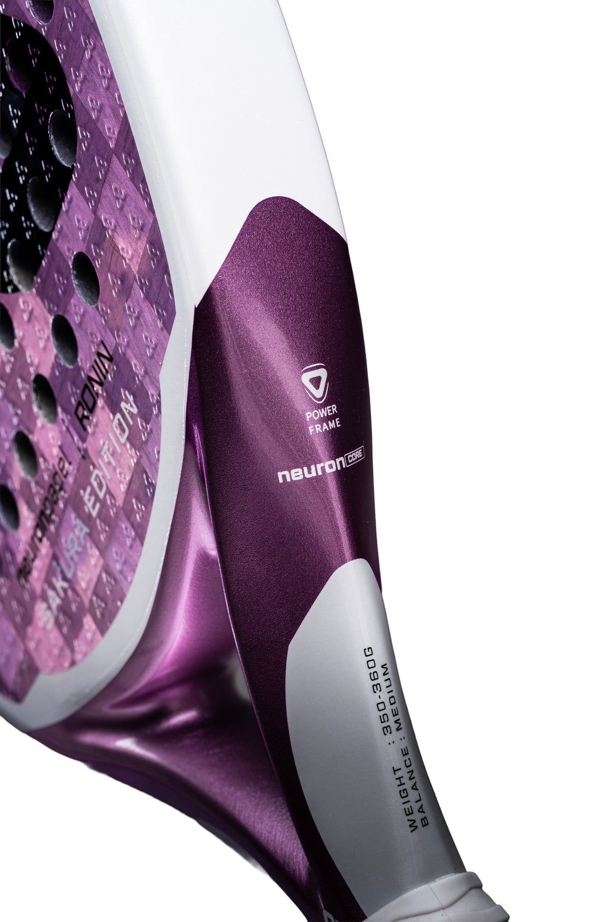 NeuronPadel RONIN v1 Sakura Edition lightweight padel racket – view 3